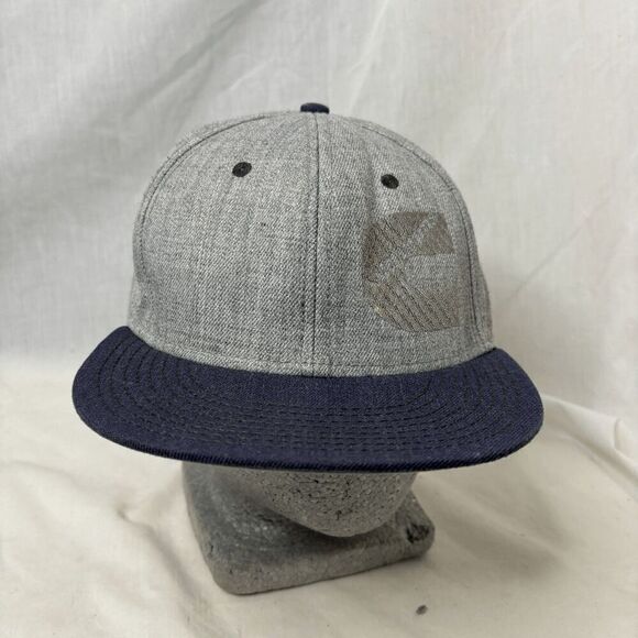 Cummins Flat Bill Otto Embroidered Baseball Cap Hat Navy Gray Trucker - Picture 1 of 10